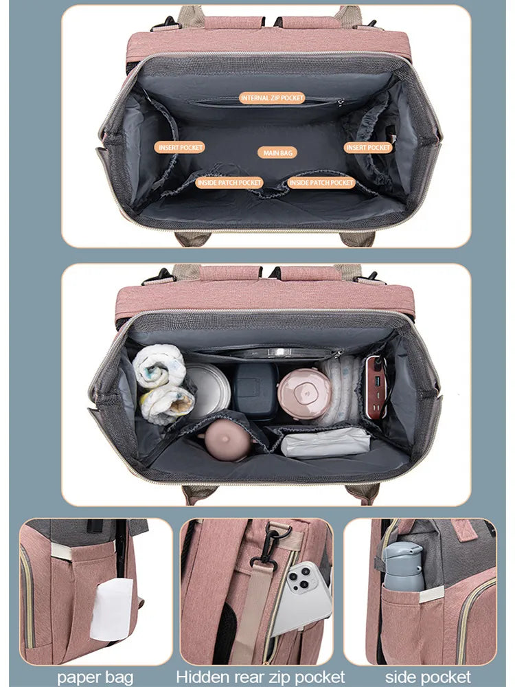 The Nomad Nappy Bag with Portable Crib — alternate product view 4