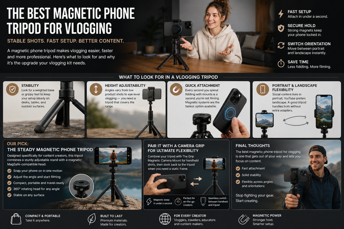 Best Magnetic Phone Tripod for Vlogging (2026 Guide)