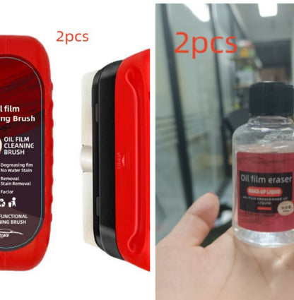 Automotive Oil Film Cleaning Brush Windshield Car Glass Sponge Cleaner Universal Removes Dirt Glass Cleaning Wipe Board Tool