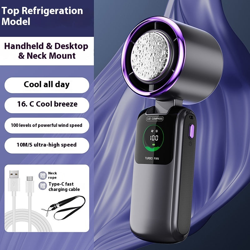 New Ice Pack High-Speed Handheld Fan