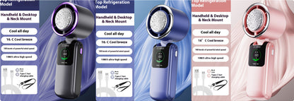 New Ice Pack High-Speed Handheld Fan