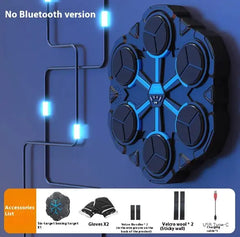 Boxing reflex trainer with light-up punch targets and score display