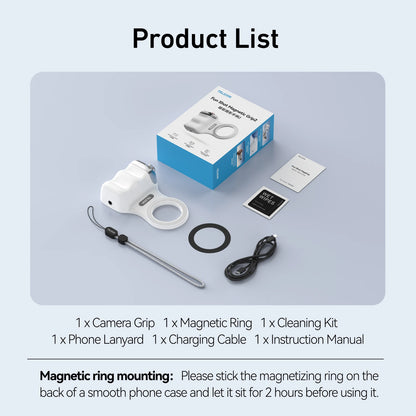 Magnetic Phone Camera Shoot Hand Grip Universal Smart Phone Holder Shooting Aid Remote Control Handle for Iphone & Andriod