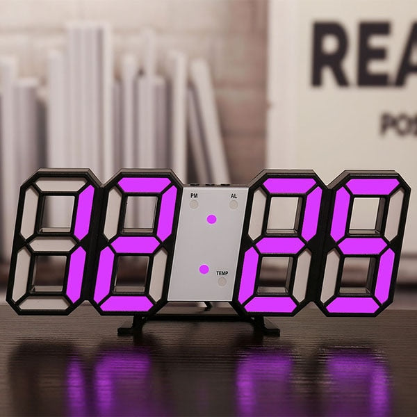 Aurora Holographic LED Clock — alternate product view 9