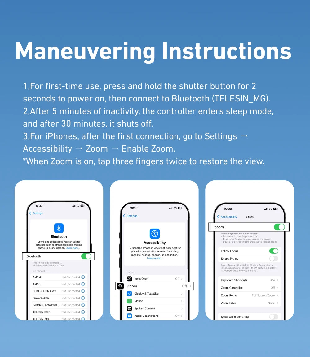 Magnetic Phone Camera Shoot Hand Grip Universal Smart Phone Holder Shooting Aid Remote Control Handle for Iphone & Andriod