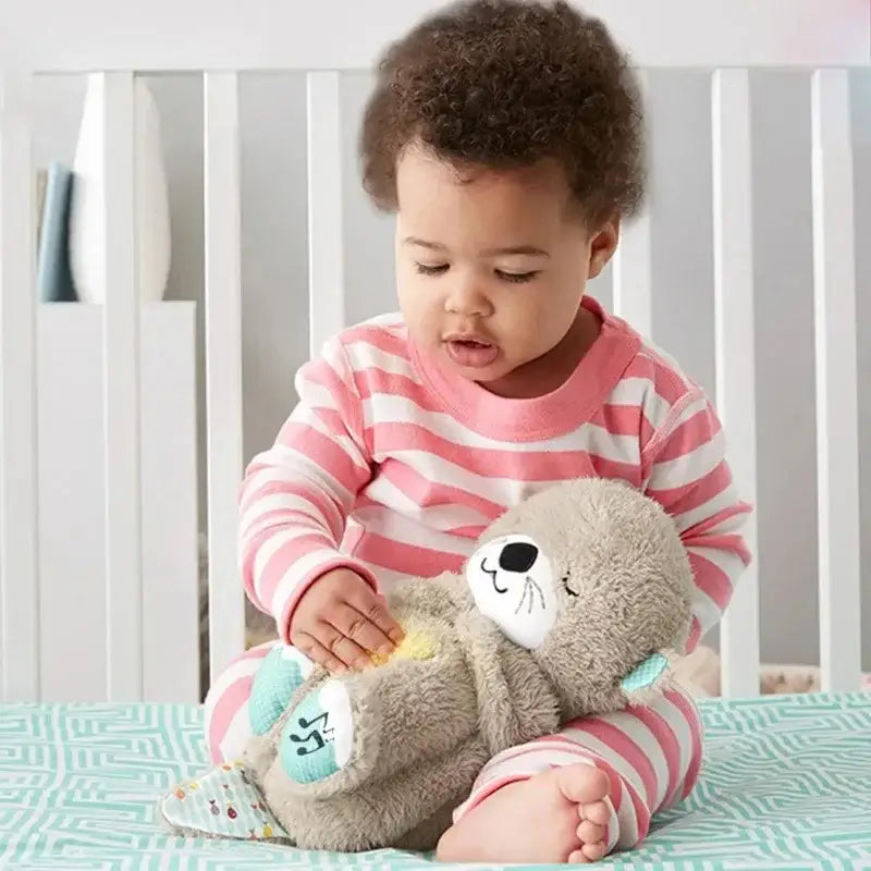 Breathing Otter Plush | Soothing Anxiety Relief Stuffed Animal with Rise & Fall Motion