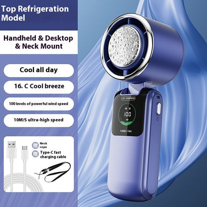 New Ice Pack High-Speed Handheld Fan