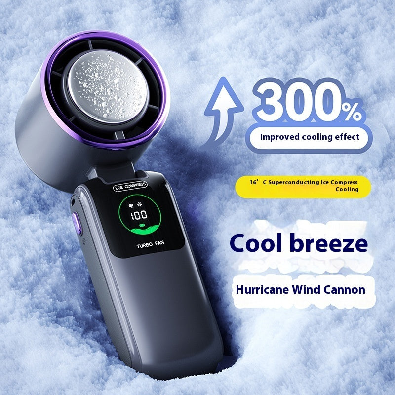 New Ice Pack High-Speed Handheld Fan