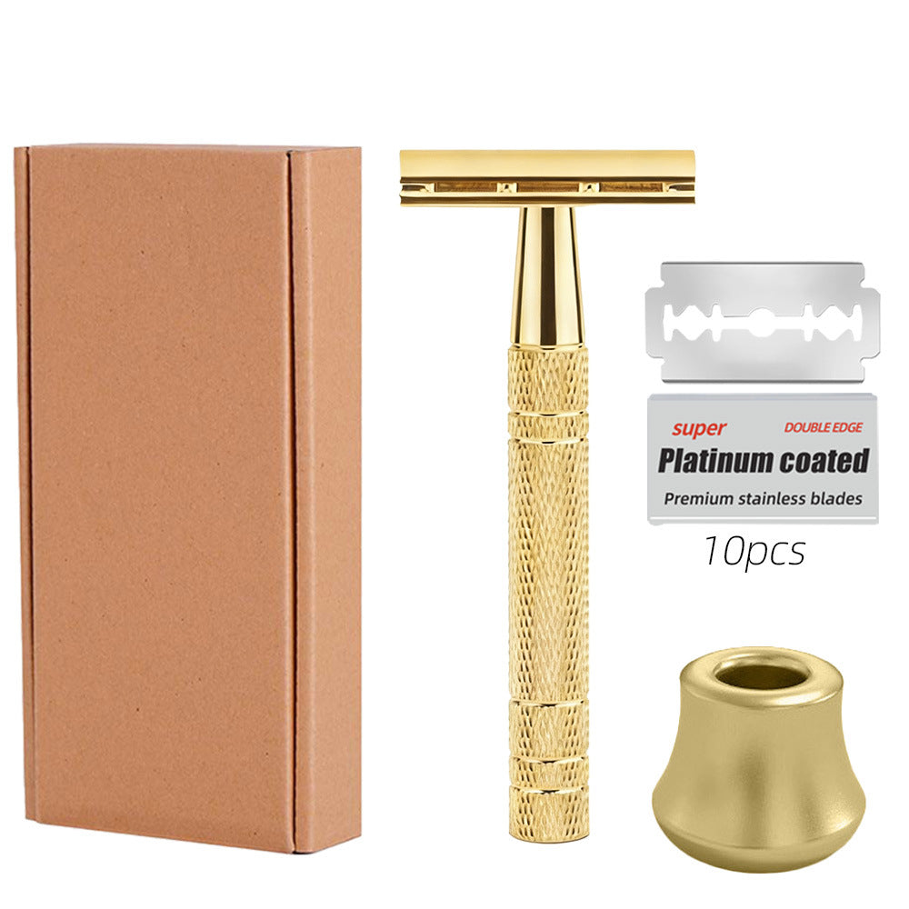 Classic Double-Edge Safety Razor — Stand + 10 Blades — product image 9