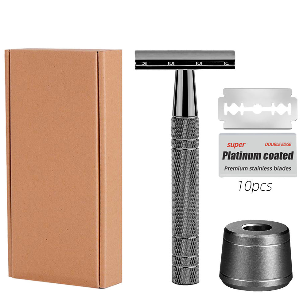 Classic Double-Edge Safety Razor — Stand + 10 Blades — product image 8